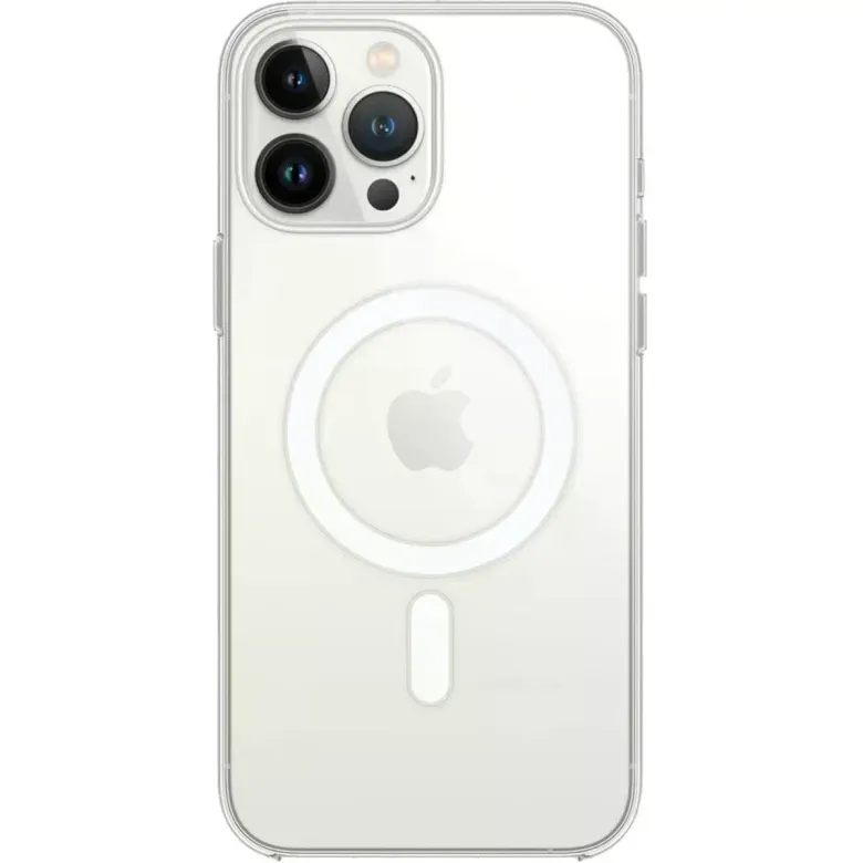 iPhone 15 Pro Kılıf Magneticsafe Şeffaf Silikon - Şeffaf