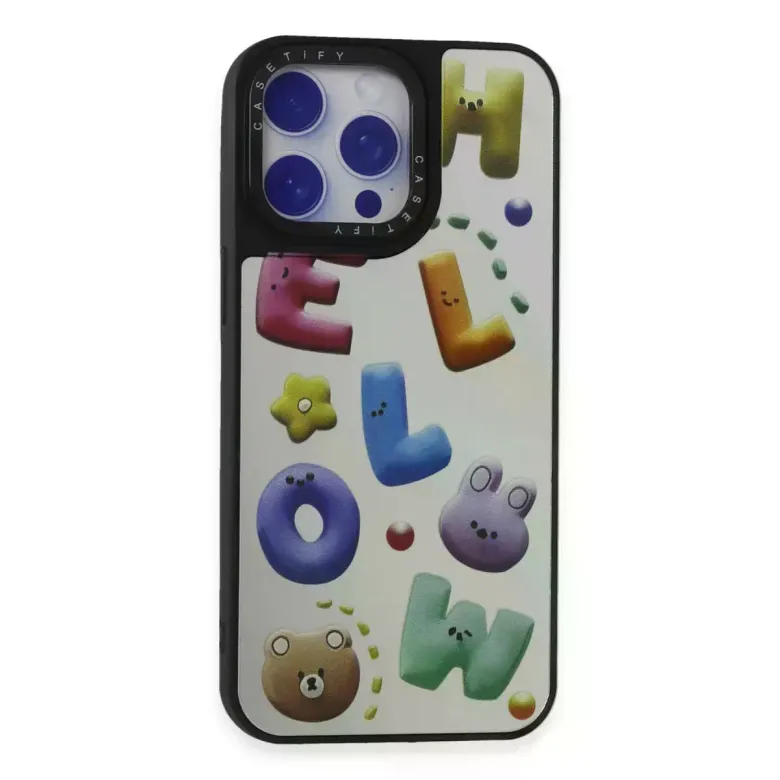 iPhone 15 Pro Kılıf Mirror Desenli Kapak - Mirror - 15