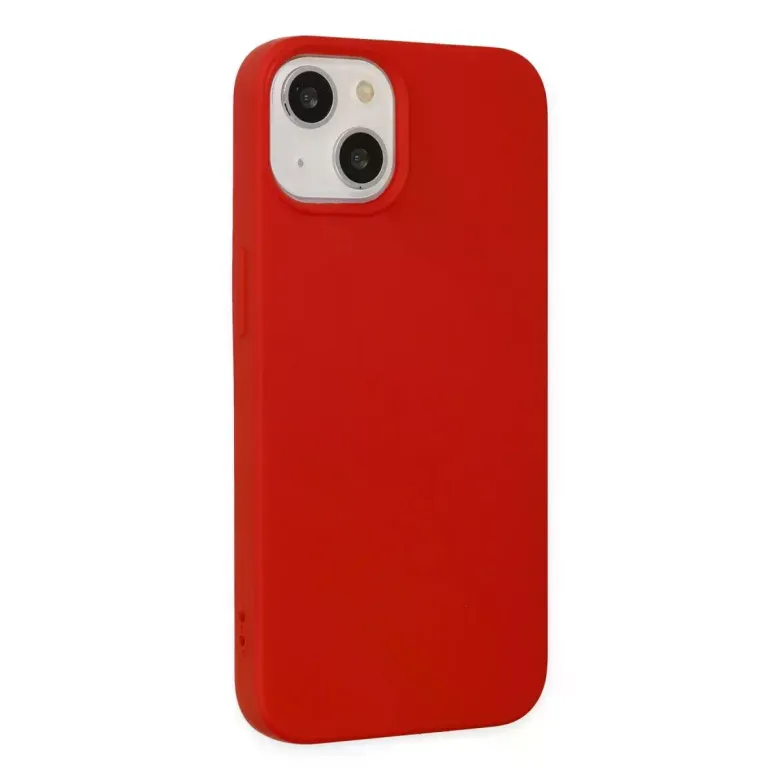 iPhone 15 Pro Kılıf Nano içi Kadife Silikon - Kırmızı