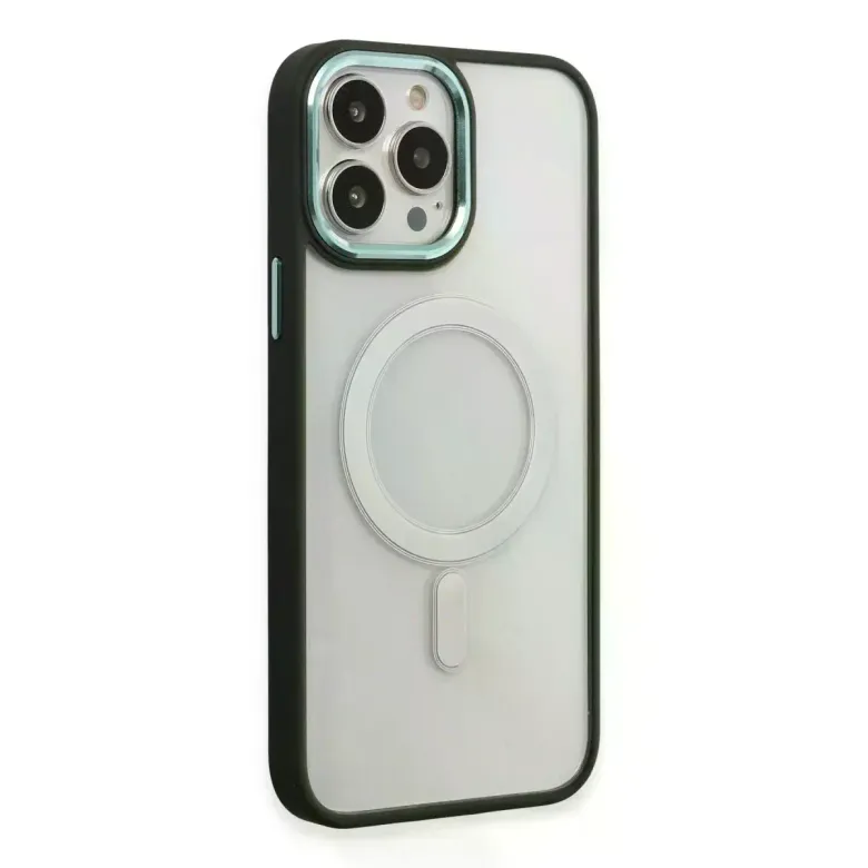 iPhone 15 Pro Kılıf Room Magneticsafe Silikon - Köknar Yeşili