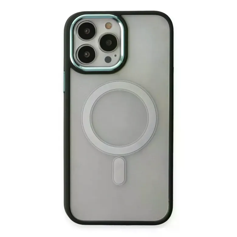 iPhone 15 Pro Kılıf Room Magneticsafe Silikon - Köknar Yeşili