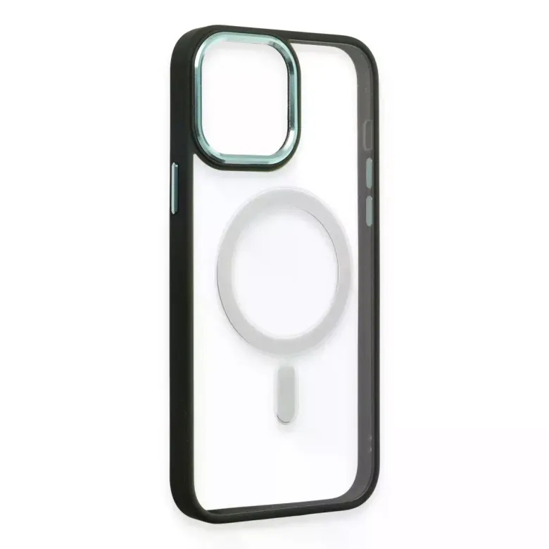 iPhone 15 Pro Kılıf Room Magneticsafe Silikon - Köknar Yeşili