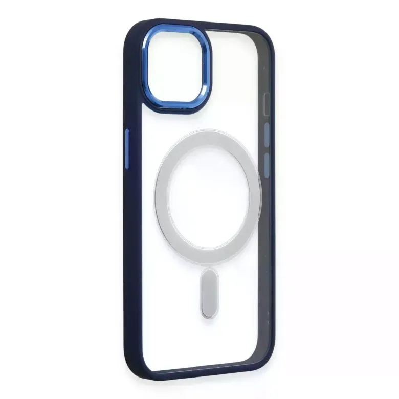 iPhone 15 Pro Kılıf Room Magneticsafe Silikon - Lacivert