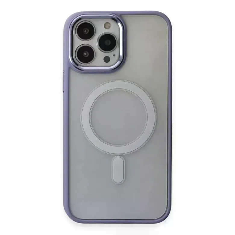 iPhone 15 Pro Kılıf Room Magneticsafe Silikon - Lila