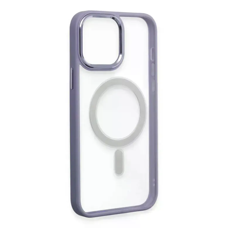 iPhone 15 Pro Kılıf Room Magneticsafe Silikon - Lila