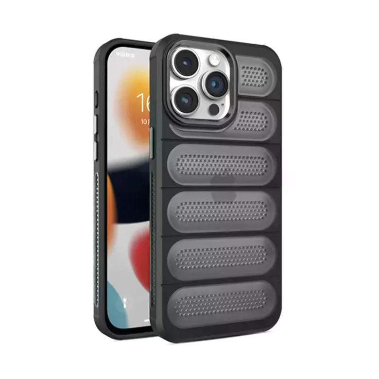 İphone 15 Pro Max Kılıf Airmax Silikon Kapak - Siyah