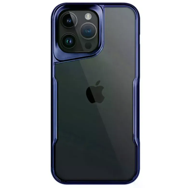 İphone 15 Pro Max Kılıf Boyi Silikon Kapak - Lacivert