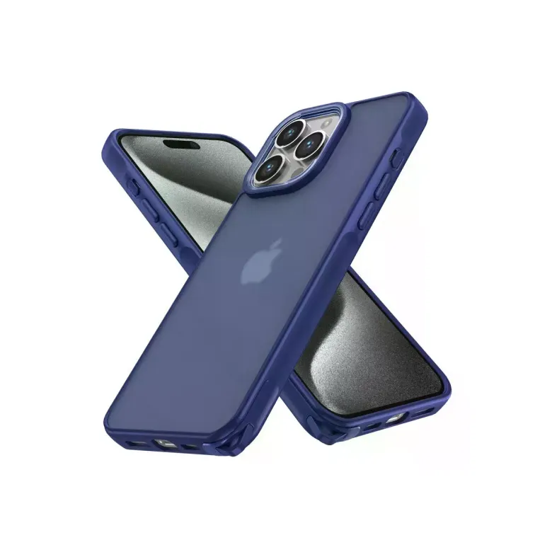 İphone 15 Pro Max Kılıf Elegant Kapak - Lacivert