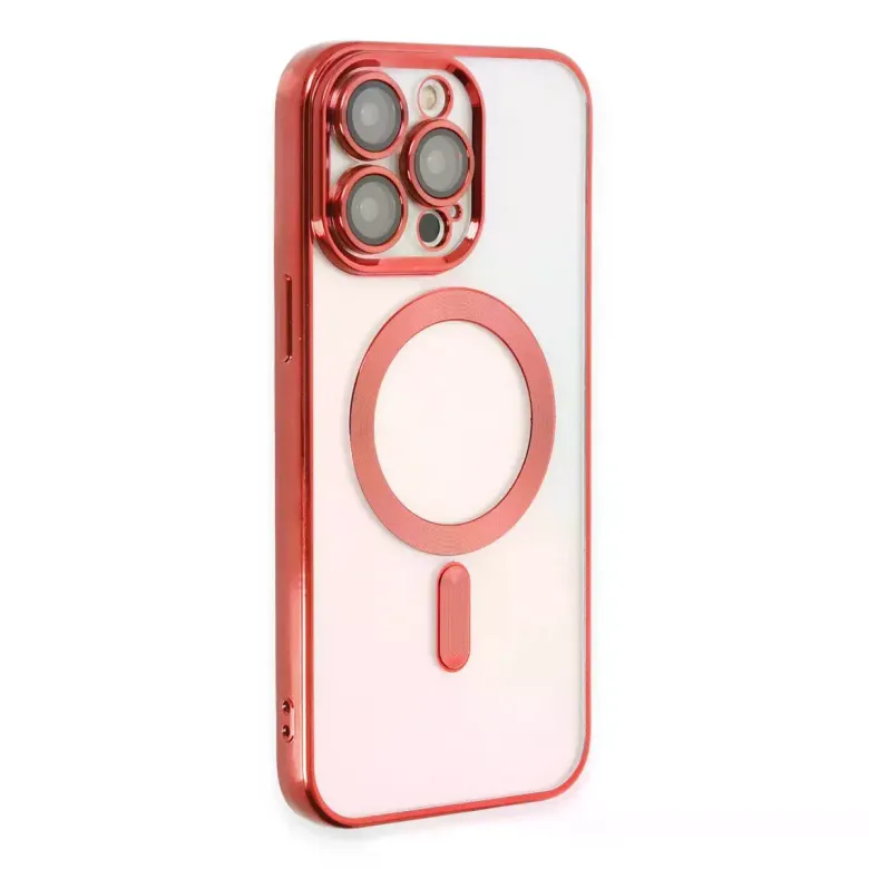 iPhone 15 Pro Max Kılıf Kross Magneticsafe Kapak - Kırmızı