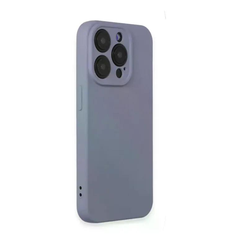 iPhone 15 Pro Max Kılıf Nano içi Kadife Silikon - Lila