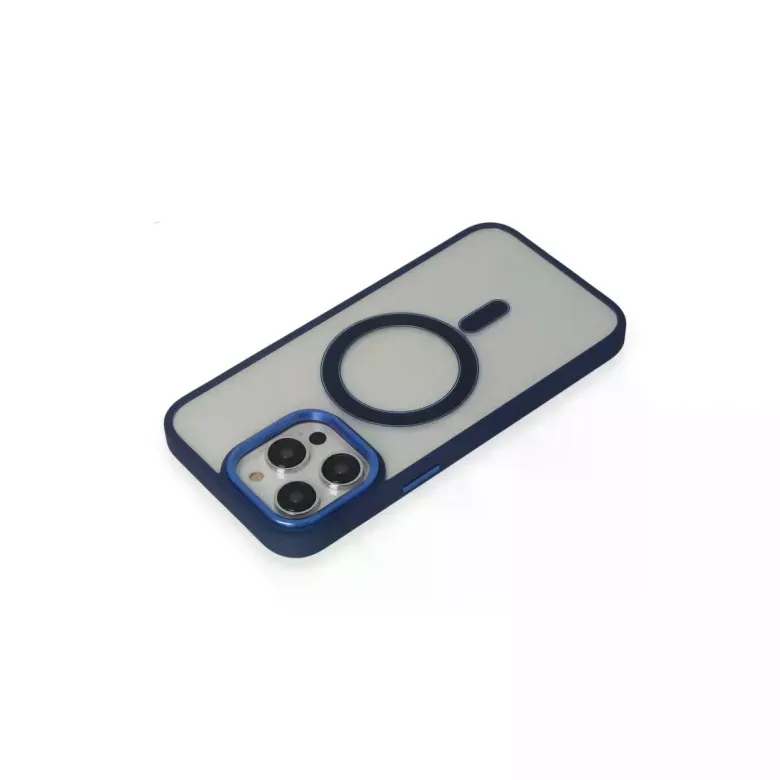 iPhone 15 Pro Max Kılıf Room Magneticsafe Silikon - Lacivert