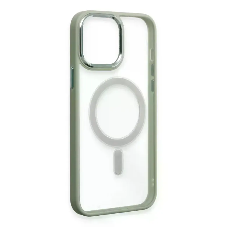 iPhone 15 Pro Max Kılıf Room Magneticsafe Silikon - Su Yeşili
