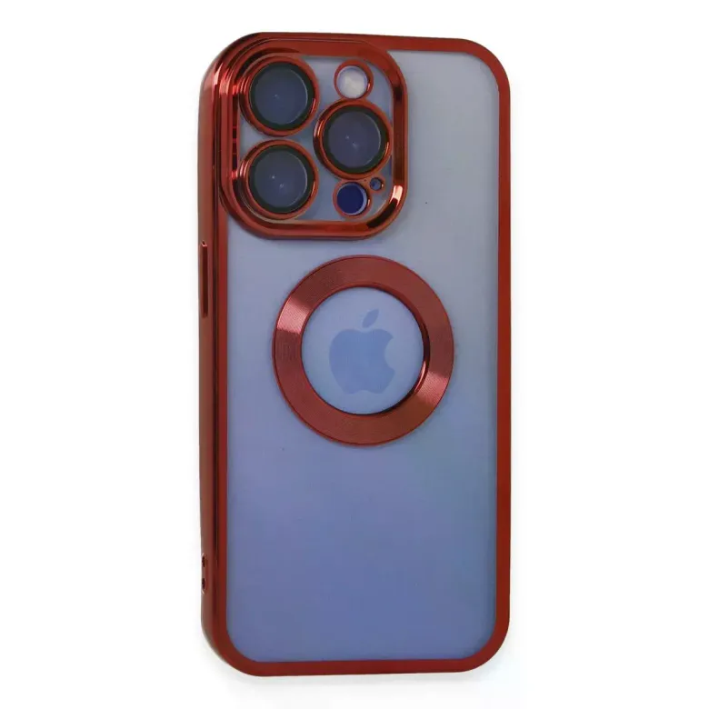 iPhone 15 Pro Max Kılıf Slot Silikon - Kırmızı