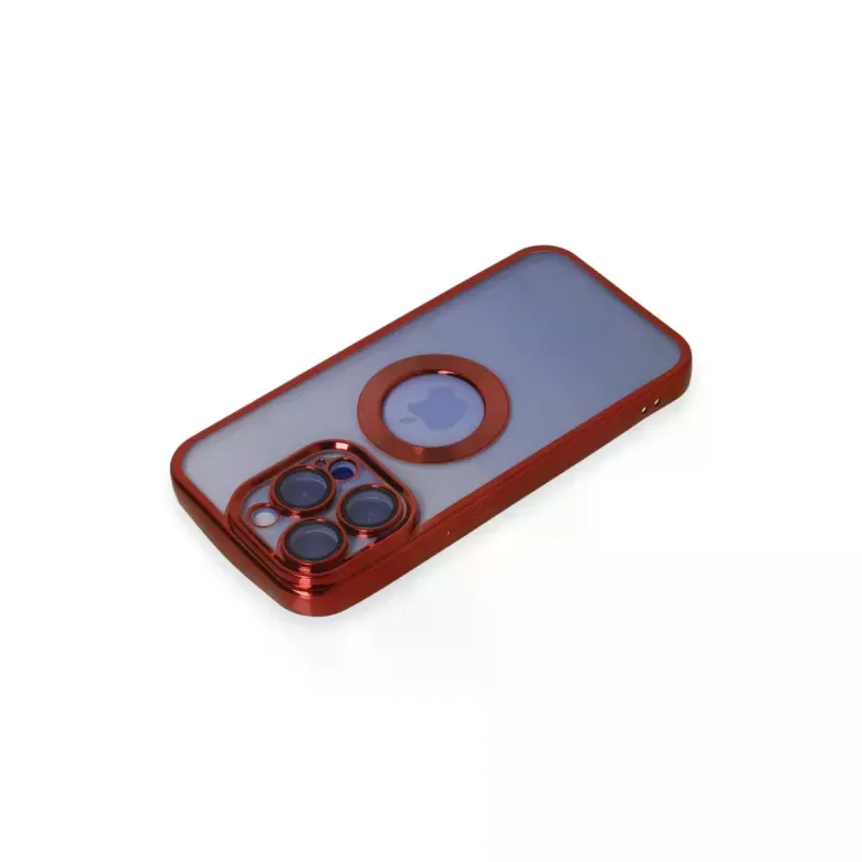 iPhone 15 Pro Max Kılıf Slot Silikon - Kırmızı
