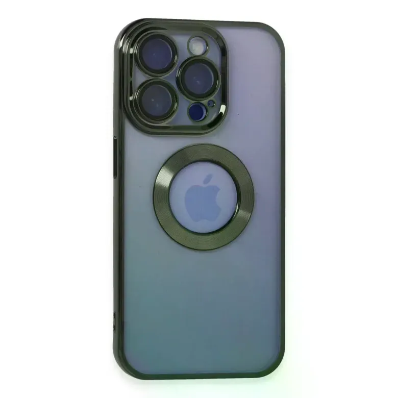 iPhone 15 Pro Max Kılıf Slot Silikon - Köknar Yeşili
