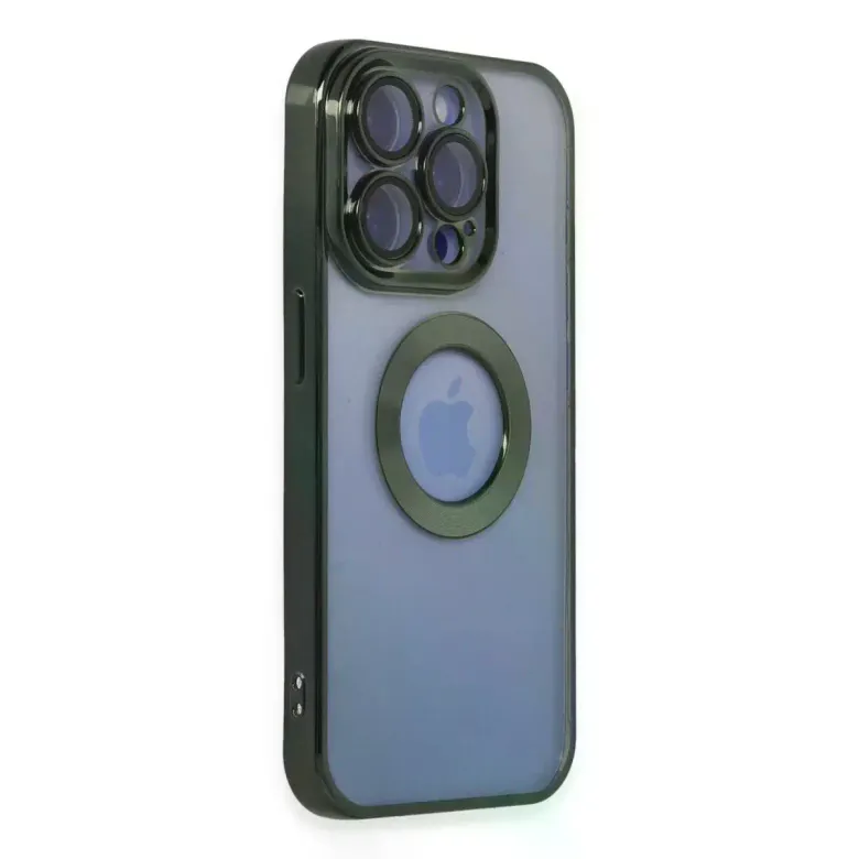 iPhone 15 Pro Max Kılıf Slot Silikon - Köknar Yeşili