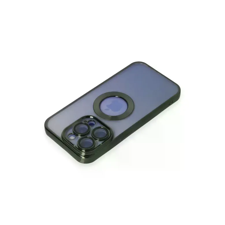 iPhone 15 Pro Max Kılıf Slot Silikon - Köknar Yeşili
