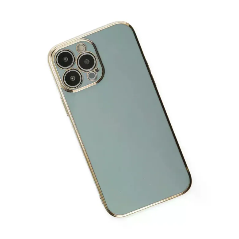 iPhone 15 Pro Max Kılıf Volet Silikon - Açık Yeşil
