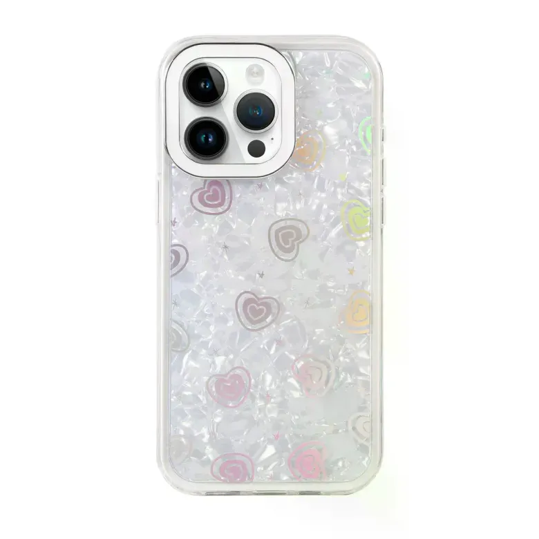 İphone 15 Pro Max Lumi Desenli Kapak - Beyaz