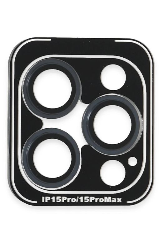 iPhone 15 Pro Max PVD Metal Kamera Lens - Lacivert