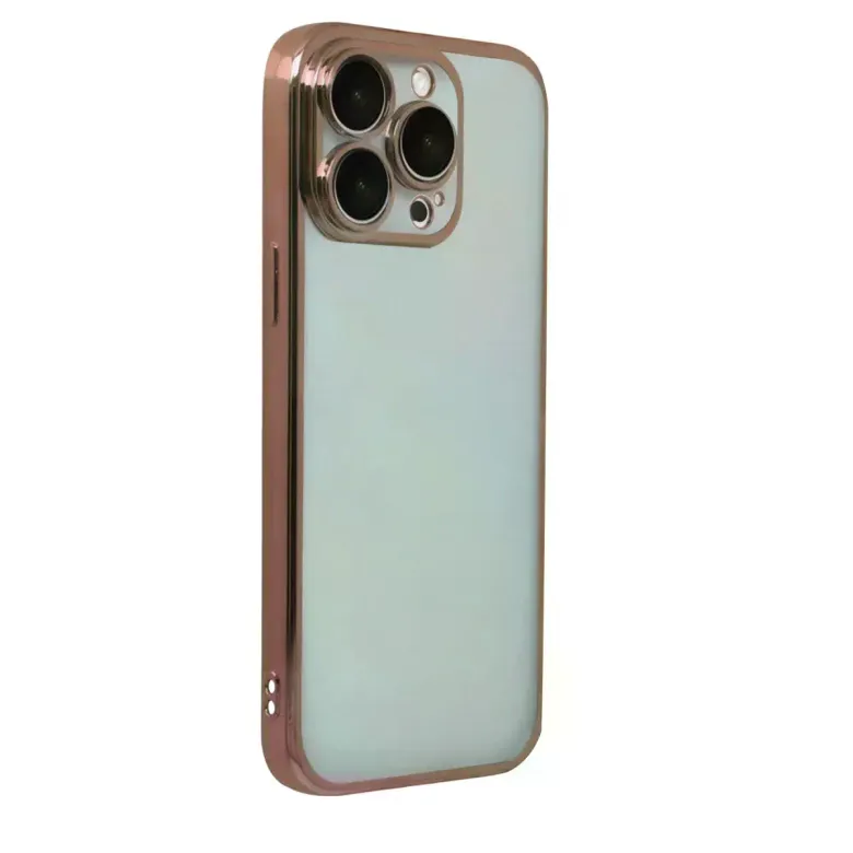 İphone 15 Pro Max Razer Lensli Silikon - Çöl Titanyum