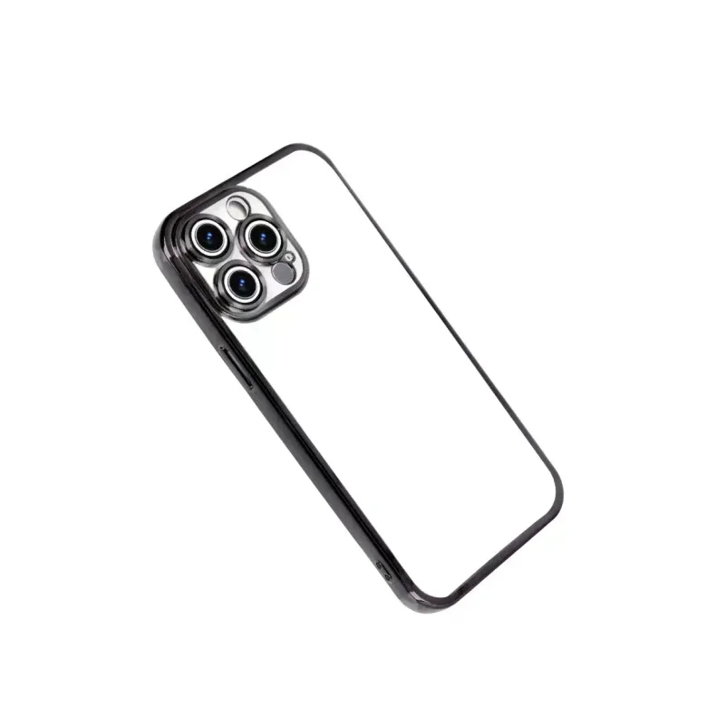 İphone 15 Pro Max Razer Lensli Silikon - Siyah