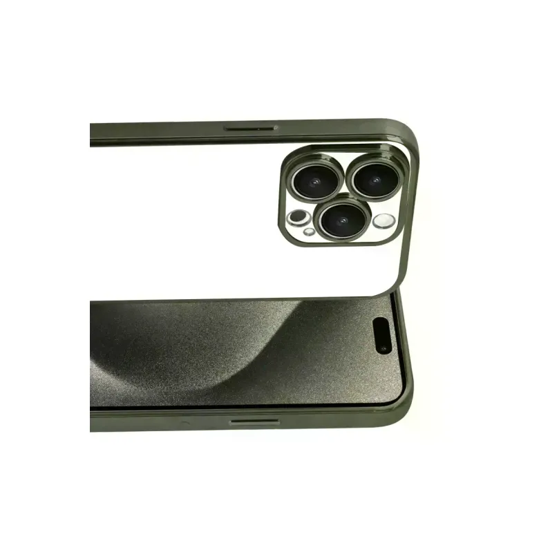İphone 15 Pro Max Razer Lensli Silikon - Yeşil