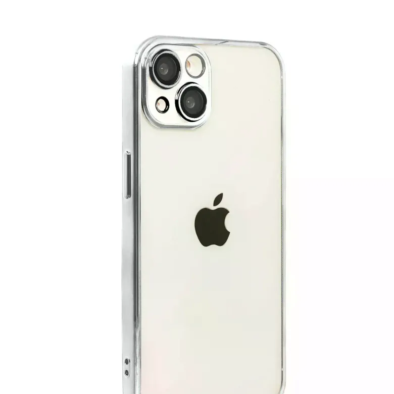 İphone 15 Razer Lensli Silikon - Gümüş