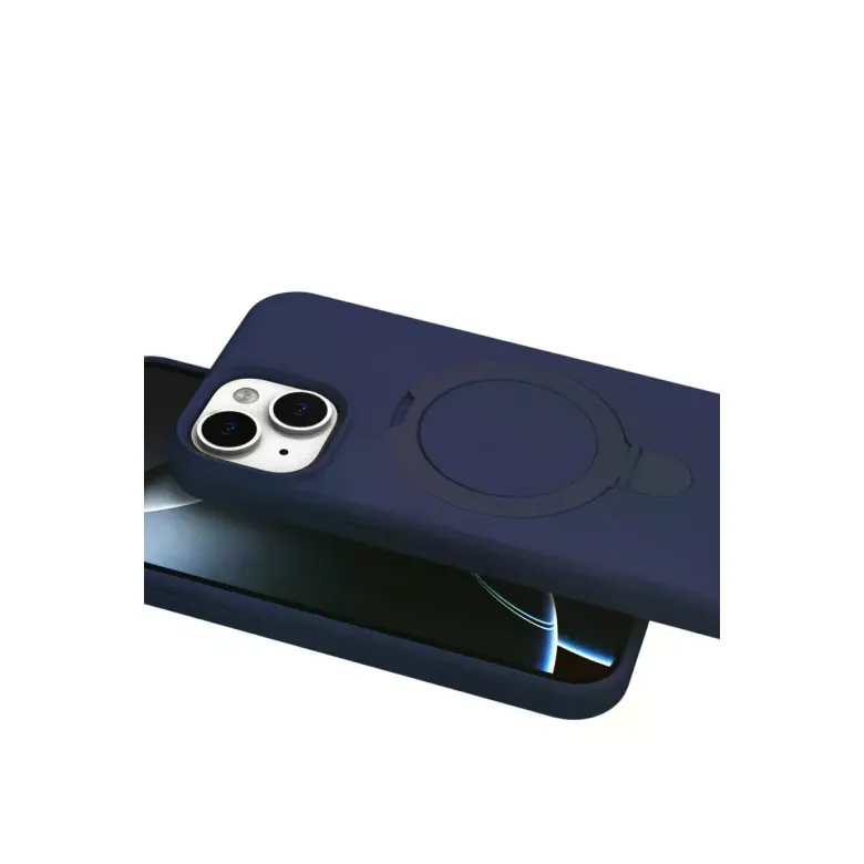 İphone 15 Regal Magsafe Standlı Kapak - Lacivert
