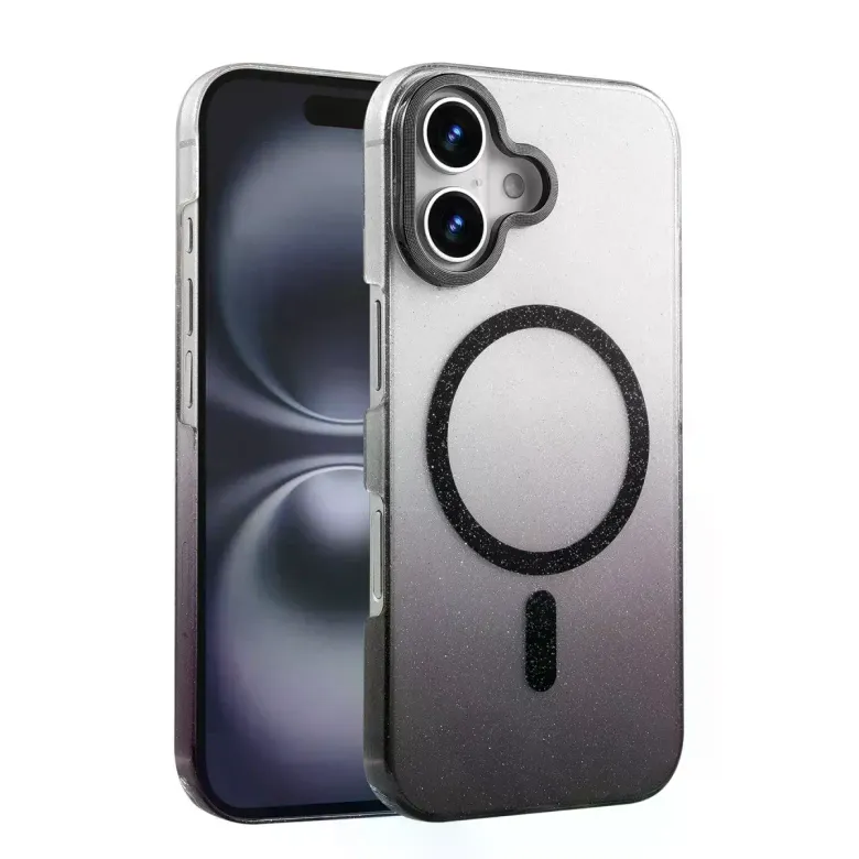 İphone 16 Glossy Magsafe Kapak - Siyah