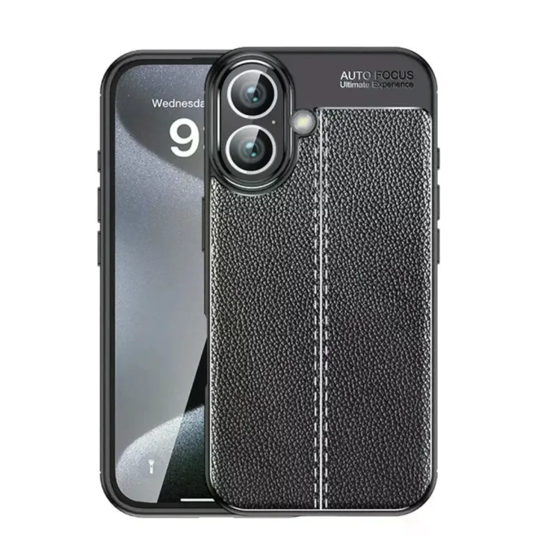 İphone 16 Kılıf Auto Focus Kapak - Siyah