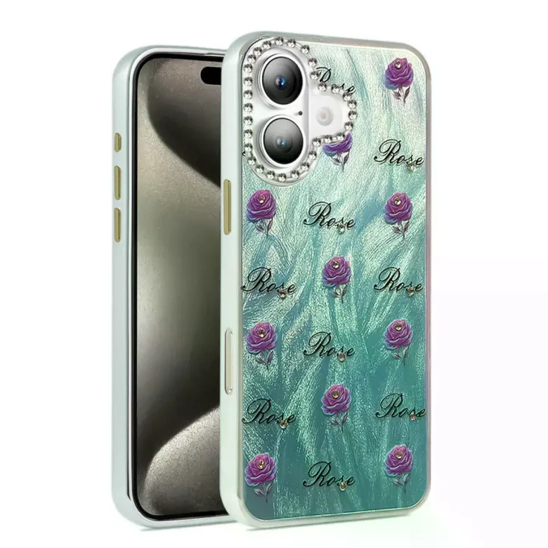 İphone 16 Kılıf Blade Aynalı Desenli Kapak - Desen 9