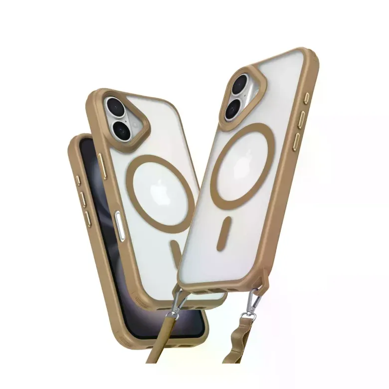 İphone 16 Kılıf Enka Magsafe Silikon Kılıf - Desert