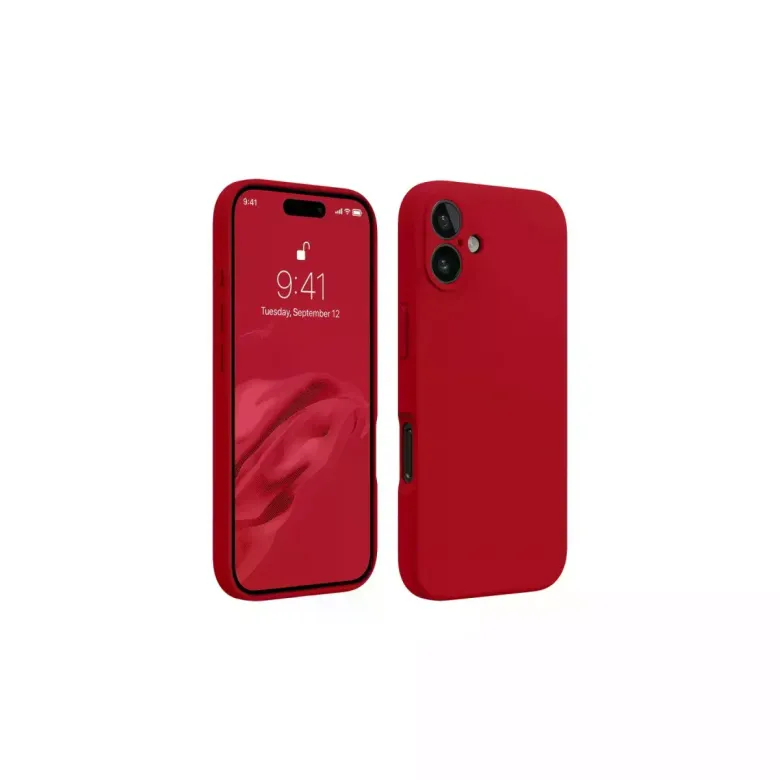 İphone 16 Kılıf First Silikon - Kırmızı