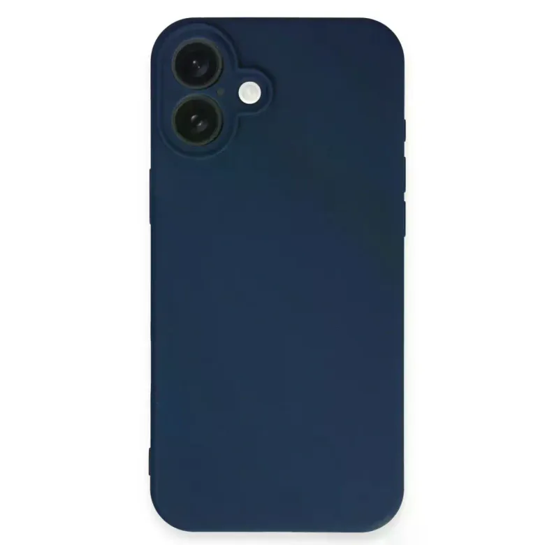 İphone 16 Kılıf First Silikon - Lacivert