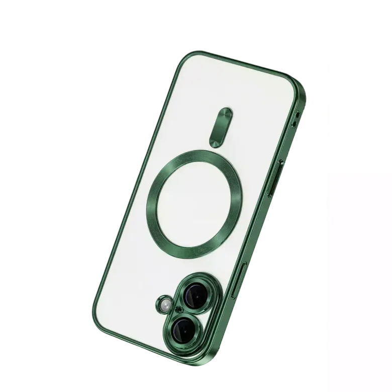 İphone 16 Kılıf Kross Magneticsafe Kapak - Koyu Yeşil