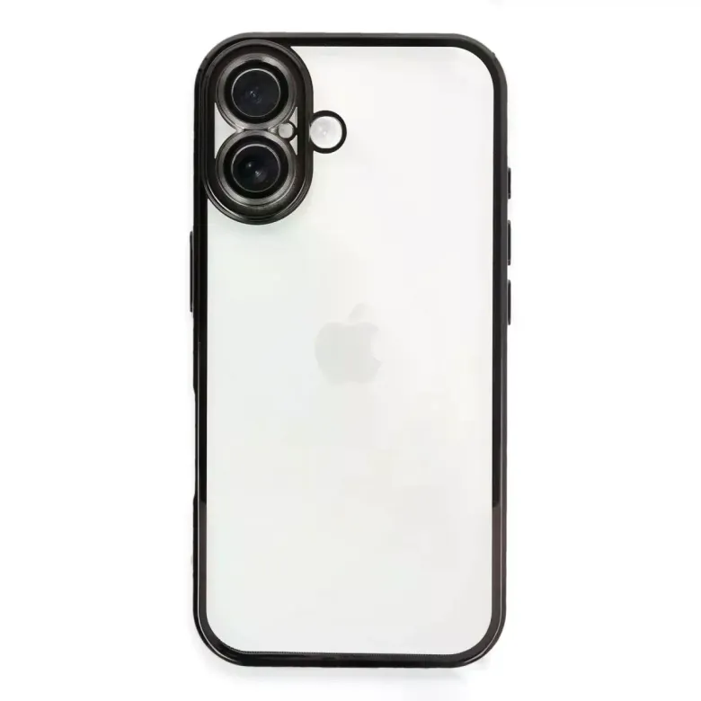 İphone 16 Kılıf Razer Lensli Silikon - Siyah