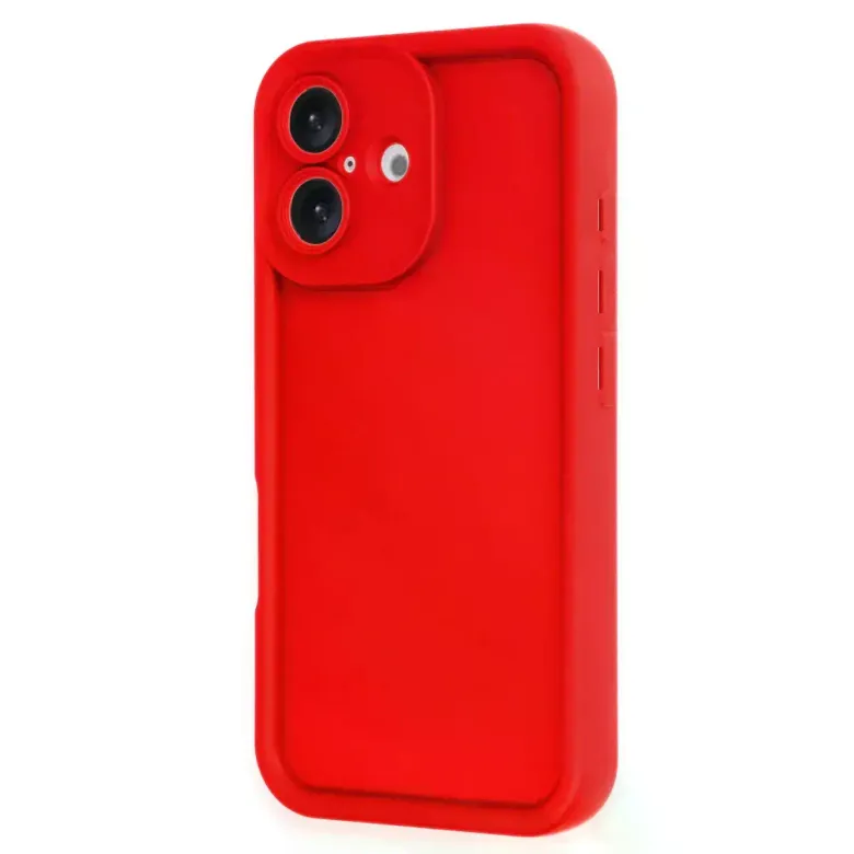 İphone 16 Kılıf Viera Silikon - Kırmızı