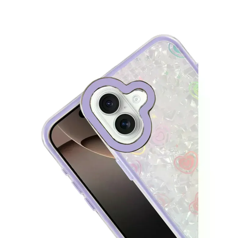 İphone 16 Lumi Desenli Kapak - Mor