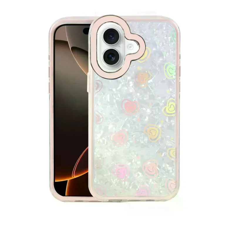 İphone 16 Lumi Desenli Kapak - Pembe