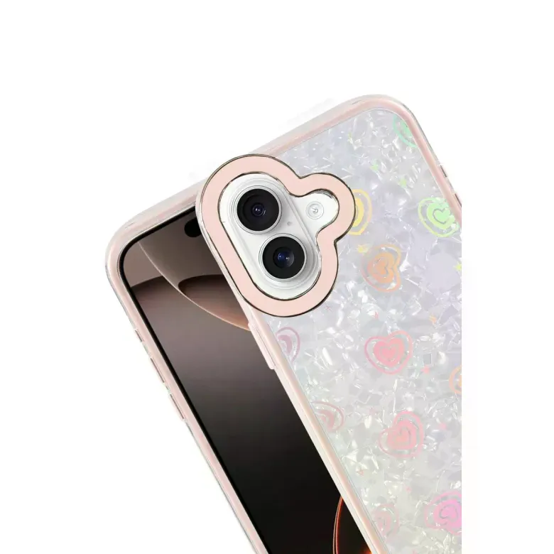 İphone 16 Lumi Desenli Kapak - Pembe