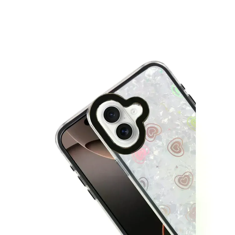 İphone 16 Lumi Desenli Kapak - Siyah