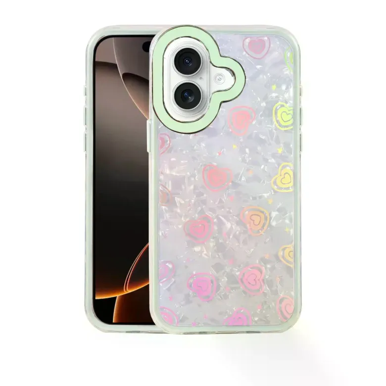 İphone 16 Lumi Desenli Kapak - Yeşil