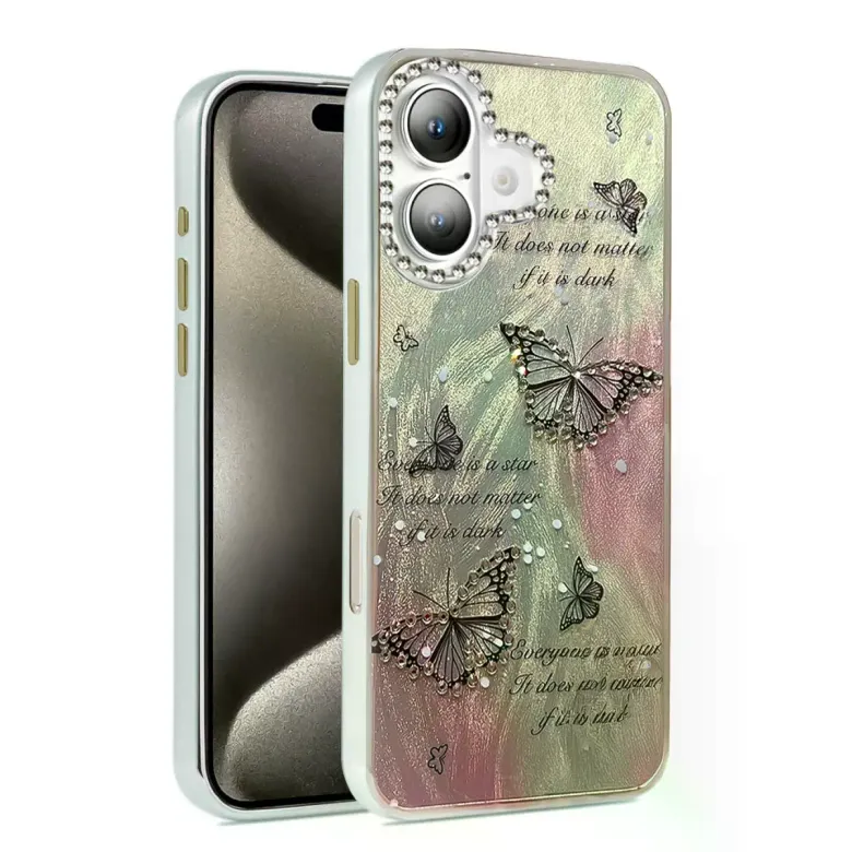 İphone 16 Plus Kılıf Blade Aynalı Desenli Kapak - Desen 6