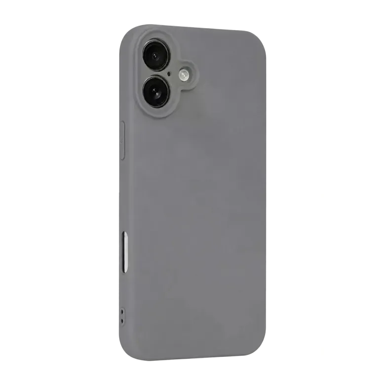 İphone 16 Plus Kılıf First Silikon - Gri