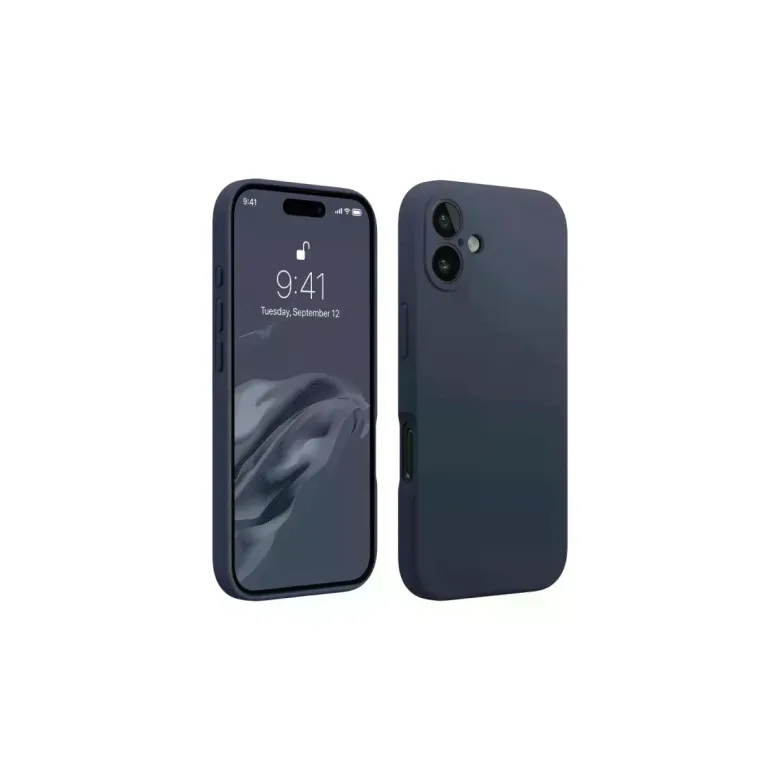 İphone 16 Plus Kılıf First Silikon - Lacivert
