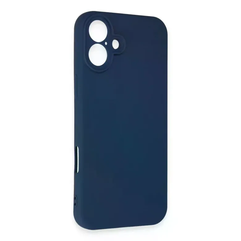 İphone 16 Plus Kılıf First Silikon - Lacivert