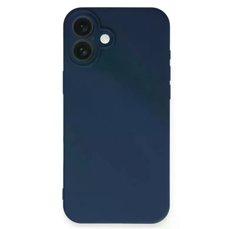 İphone 16 Plus Kılıf First Silikon - Lacivert