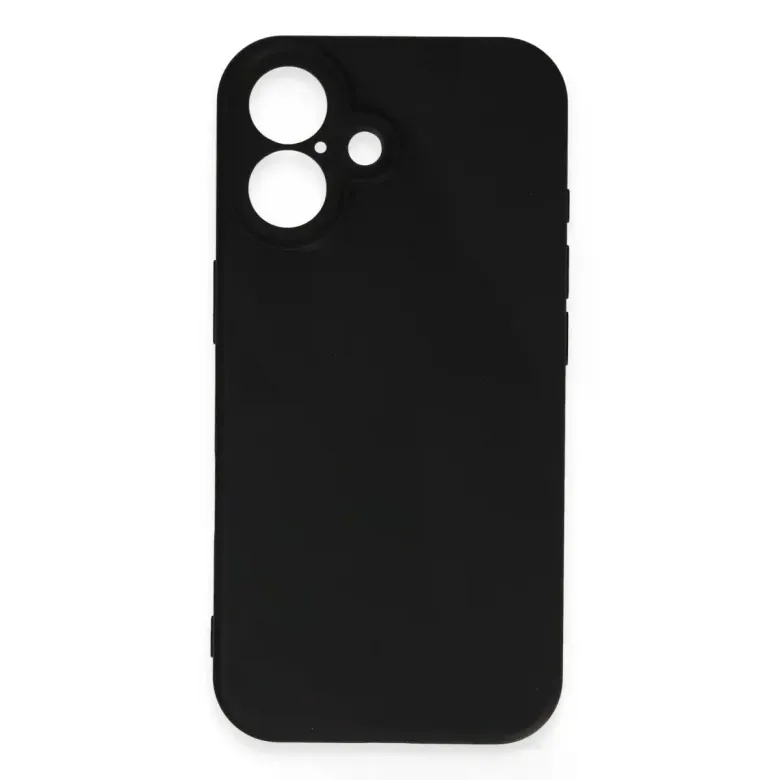İphone 16 Plus Kılıf First Silikon - Siyah