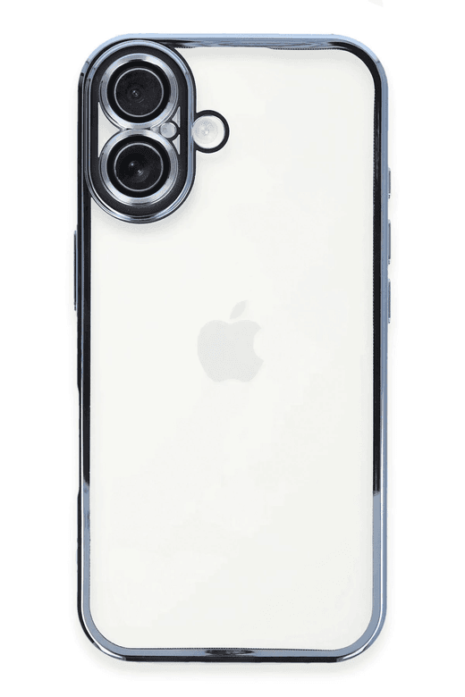 iPhone 16 Plus Kılıf Lensli Silikon - Açık Mavi